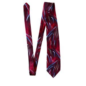 J. Garcia Limited Edition Collection 43 ‘06 Silk Necktie Red Abstract Artwork